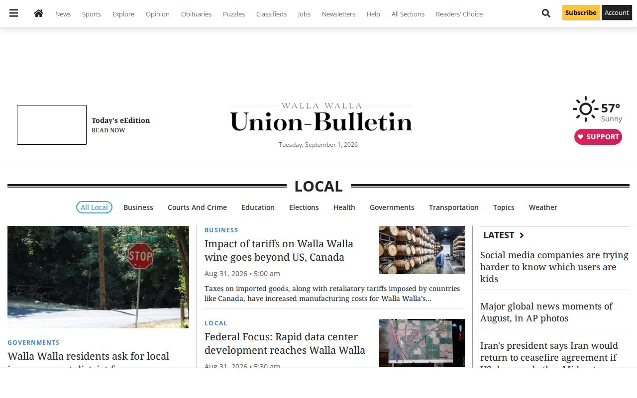 Walla Walla County crime news at the Union-Bulletin local-news section